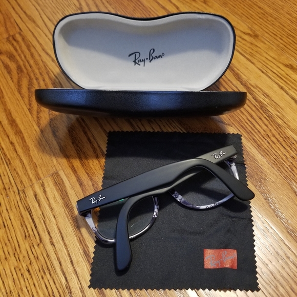 Ray Ban Black Wayfarer Eyeglasses Frames - Picture 2 of 7